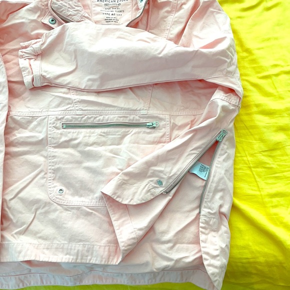 American Eagle pink hoodie windbreaker/jacket - Picture 4 of 4